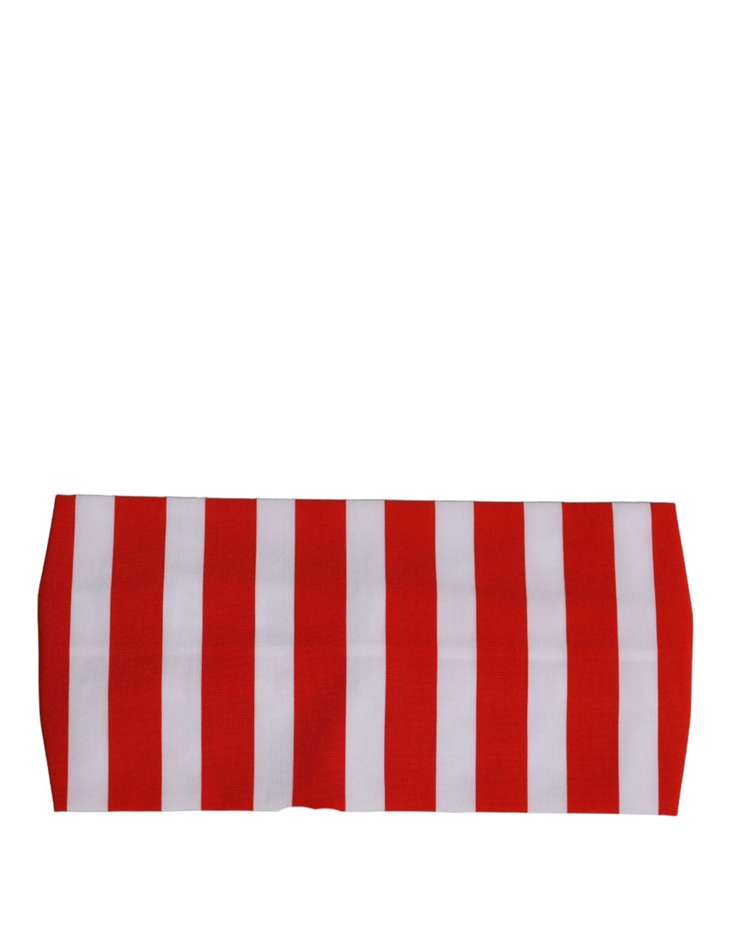 Red White Stripes Nylon Head Wrap One Size Headband