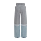 Multicolor Cotton Casual Pants