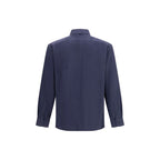 Blue Cotton Dress Shirt