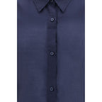 Blue Wool Oves Aries Dress Shirt