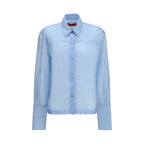 Blue Wool Oves Aries Dress Shirt