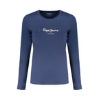 Blue Cotton Women's T-Shirt