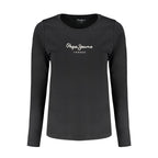 Black Cotton Women's T-Shirt