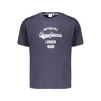 Blue Cotton Men's T-Shirt