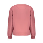 Pink Cotton Women Sweatshirt