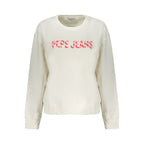White Cotton Women's Sweatshirt