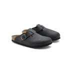 Black Synthetic Mules