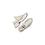 Black And White Textile Chunky Sneakers