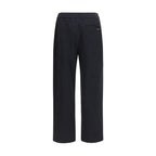 Black Cotton Casual Pants