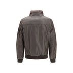 Brown Leather Full-Length Jacket