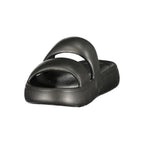 Black Polyurethane Women's Sandal