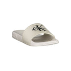 White Polyester Women's Slipper