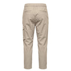 Beige Lyocell Women Pants