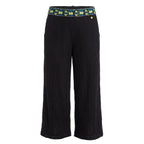 Black Polyamide Women Pants