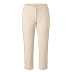 Beige Cotton Women Pants