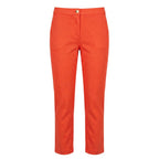 Orange Cotton Women's Pant