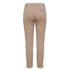 Beige Viscose Women Pants