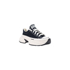 Black And White Textile Chunky Sneakers