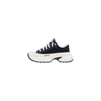 Black And White Textile Chunky Sneakers