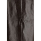 Brown Leather Long Skirt