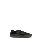 Black Nylon Low Top Sneakers