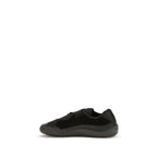 Black Nylon Low Top Sneakers