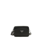 Black Recycled Polyamide Shoulder Bag
