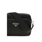 Black Recycled Polyamide Shoulder Bag