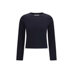 Blue Cotton Long Sleeve T-Shirt