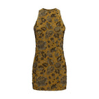 Brown Polyamide Casual Dress
