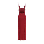 Bordeaux Viscose Casual Dress