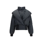 Black Cotton Full-Length Jacket