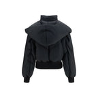 Black Cotton Full-Length Jacket