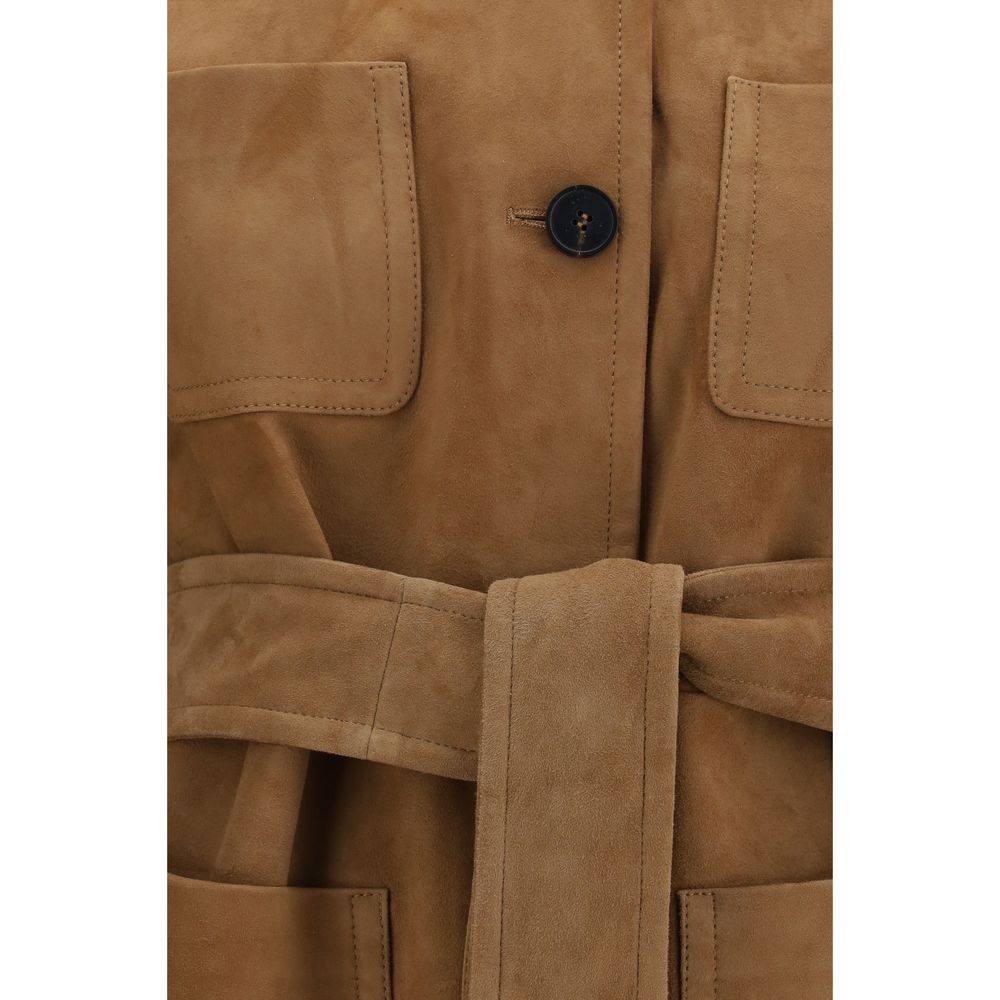 Brown Lamb Leather Leather Jacket