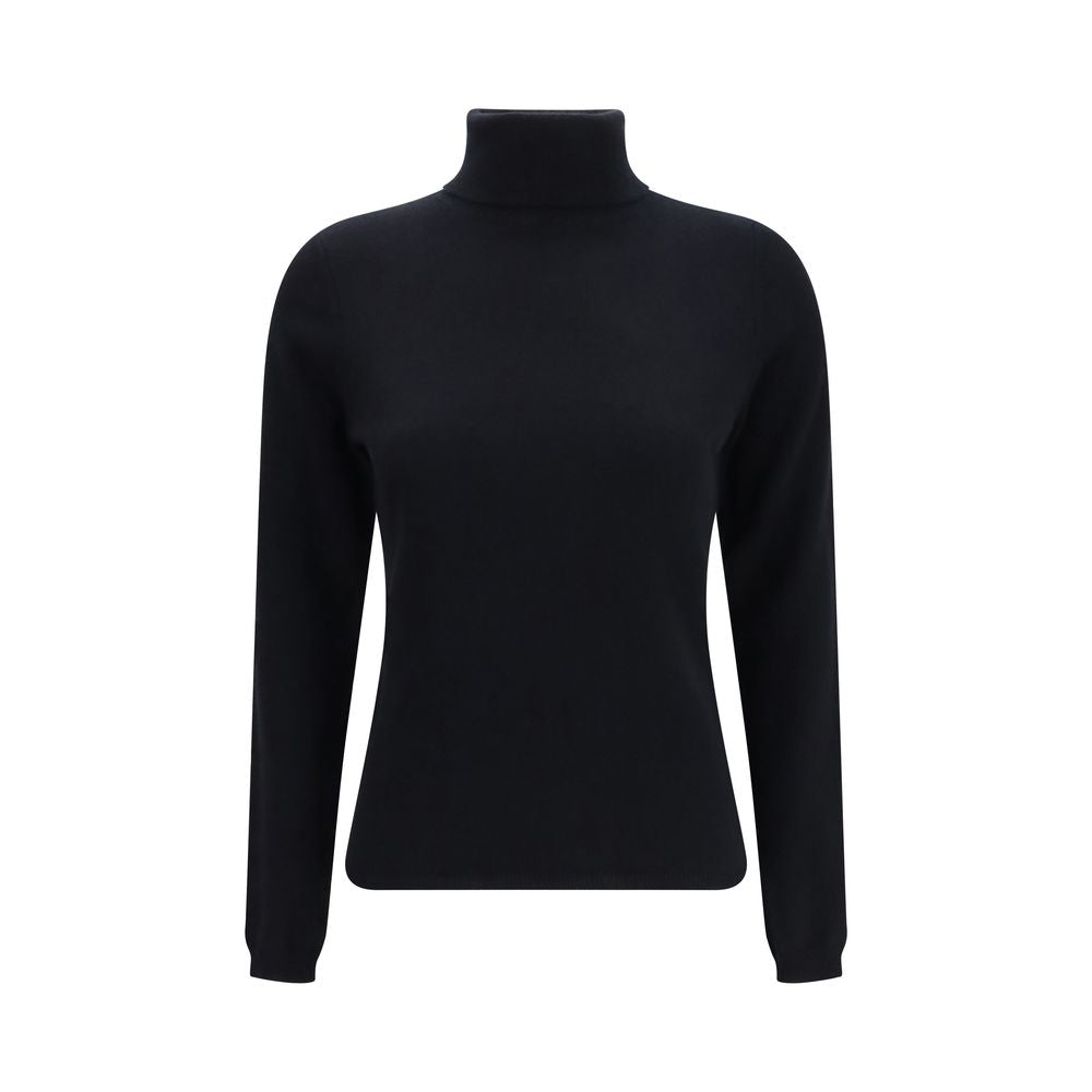 Blue Cashmere Turtleneck