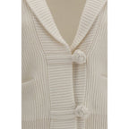 White Wool Oves Aries Cardigan