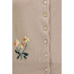 Beige Cotton Cardigan