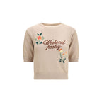 Beige Cotton Sweatshirt