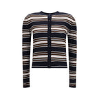 Blue Silk Cardigan
