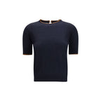 Blue Silk T-Shirt