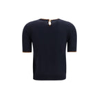 Blue Silk T-Shirt