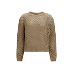 Beige Cotton Sweatshirt
