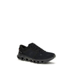 Black Fabric Athletic Sneakers
