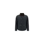 Black Cotton Full-Length Jacket