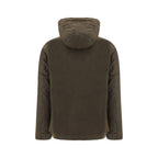 Bicolor Cotton Full-Length Jacket