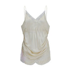 Beige Viscose Cocktail Dress