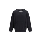 Black Cotton Sweatshirt