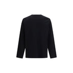 Black Cotton Long Sleeve T-Shirt