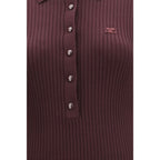 Purple Viscose Long Dress