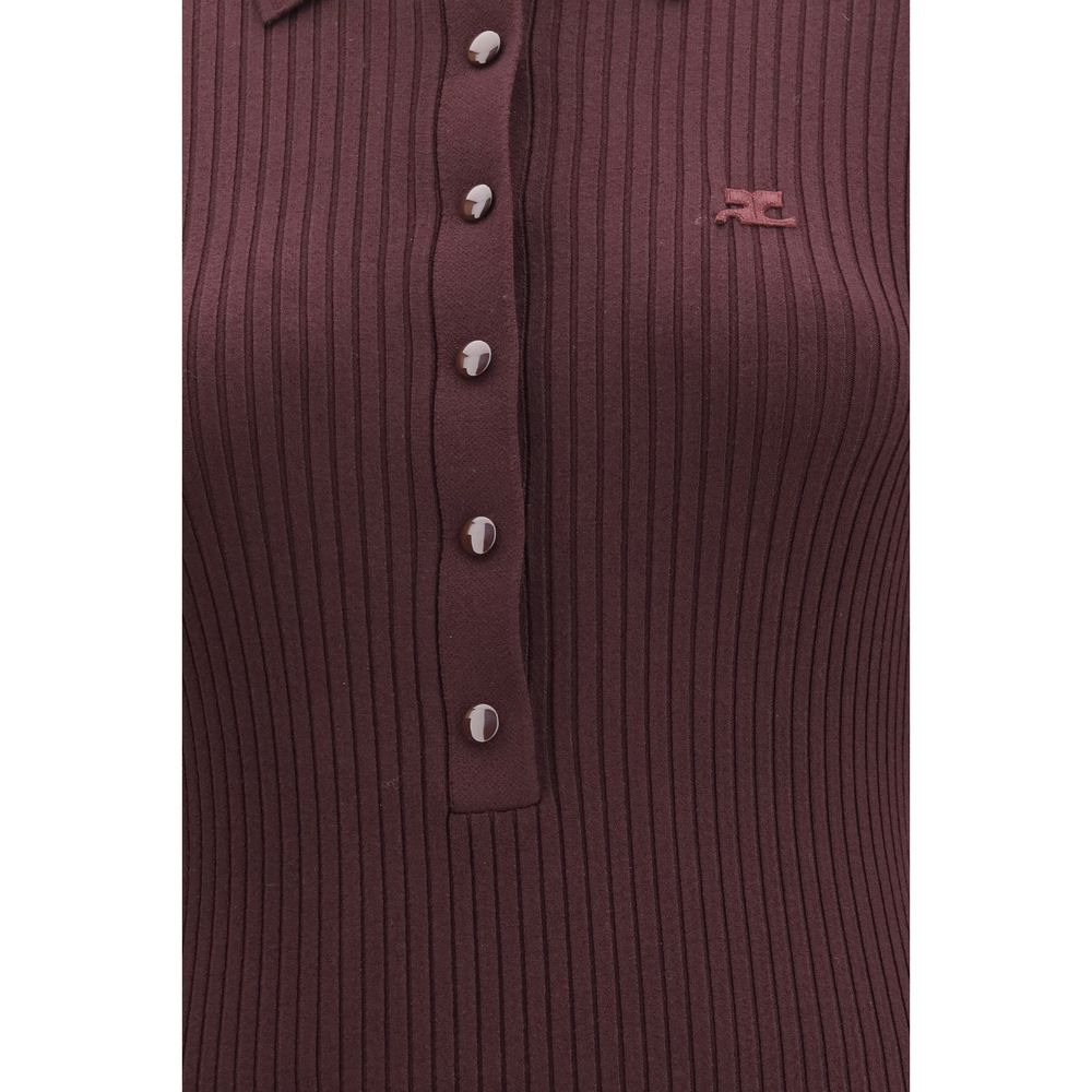 Purple Viscose Long Dress